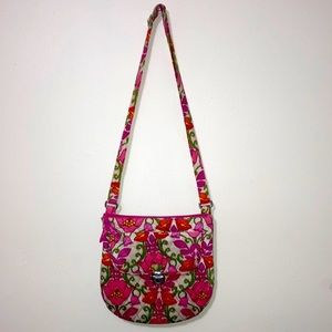 Vera Bradley Pink Tulip Crossbody Messenger Bag